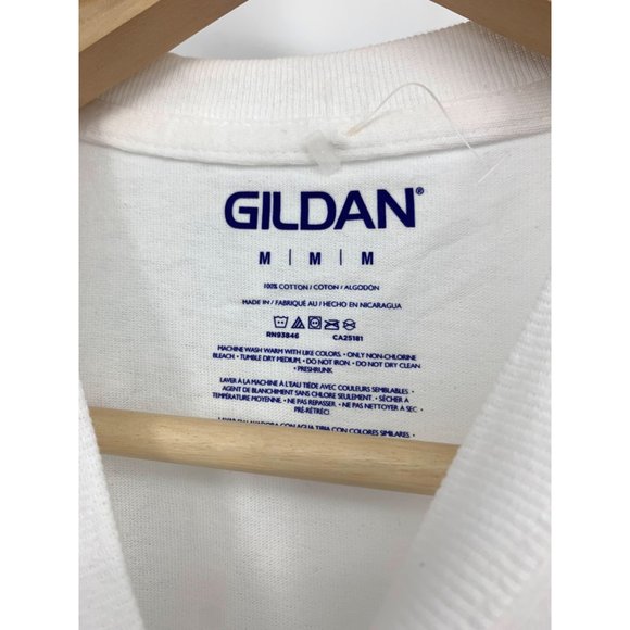 "Raise Good Humans" Gildan White Graphic T-Shirt NEW - Picture 2 of 3